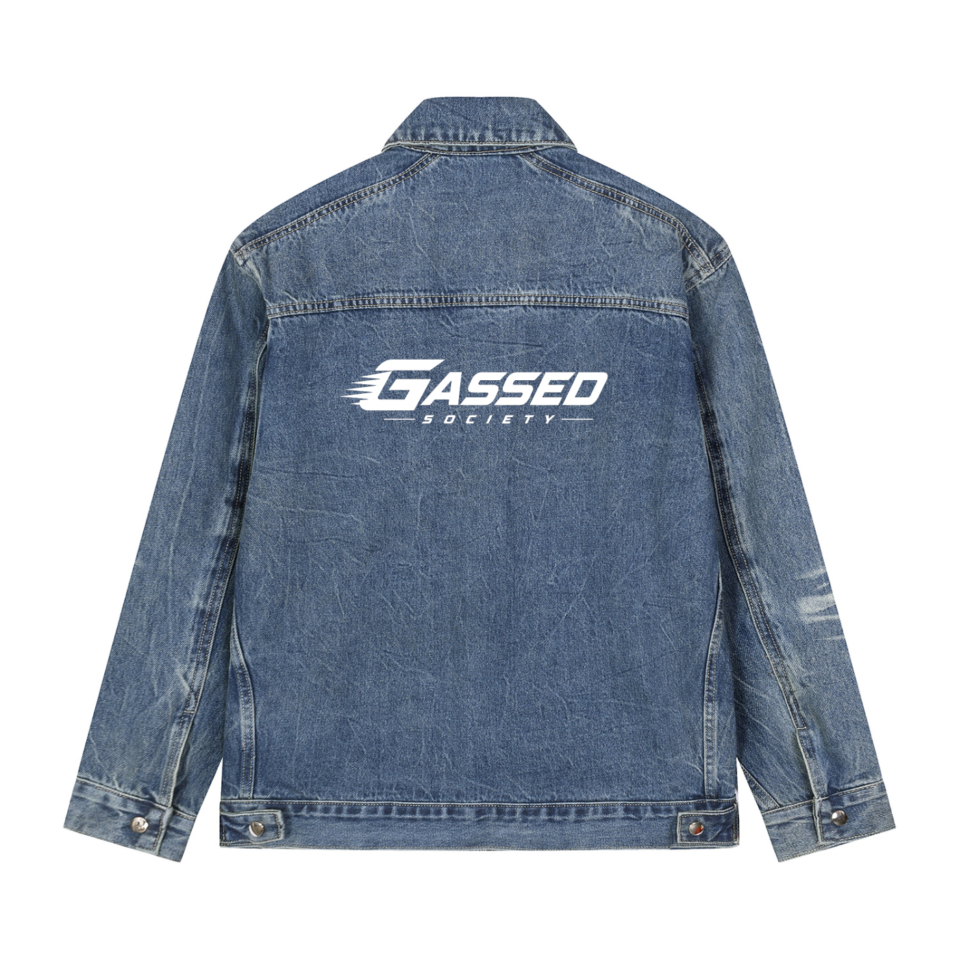 OEM Vintage Washed Denim Jacket Unisex