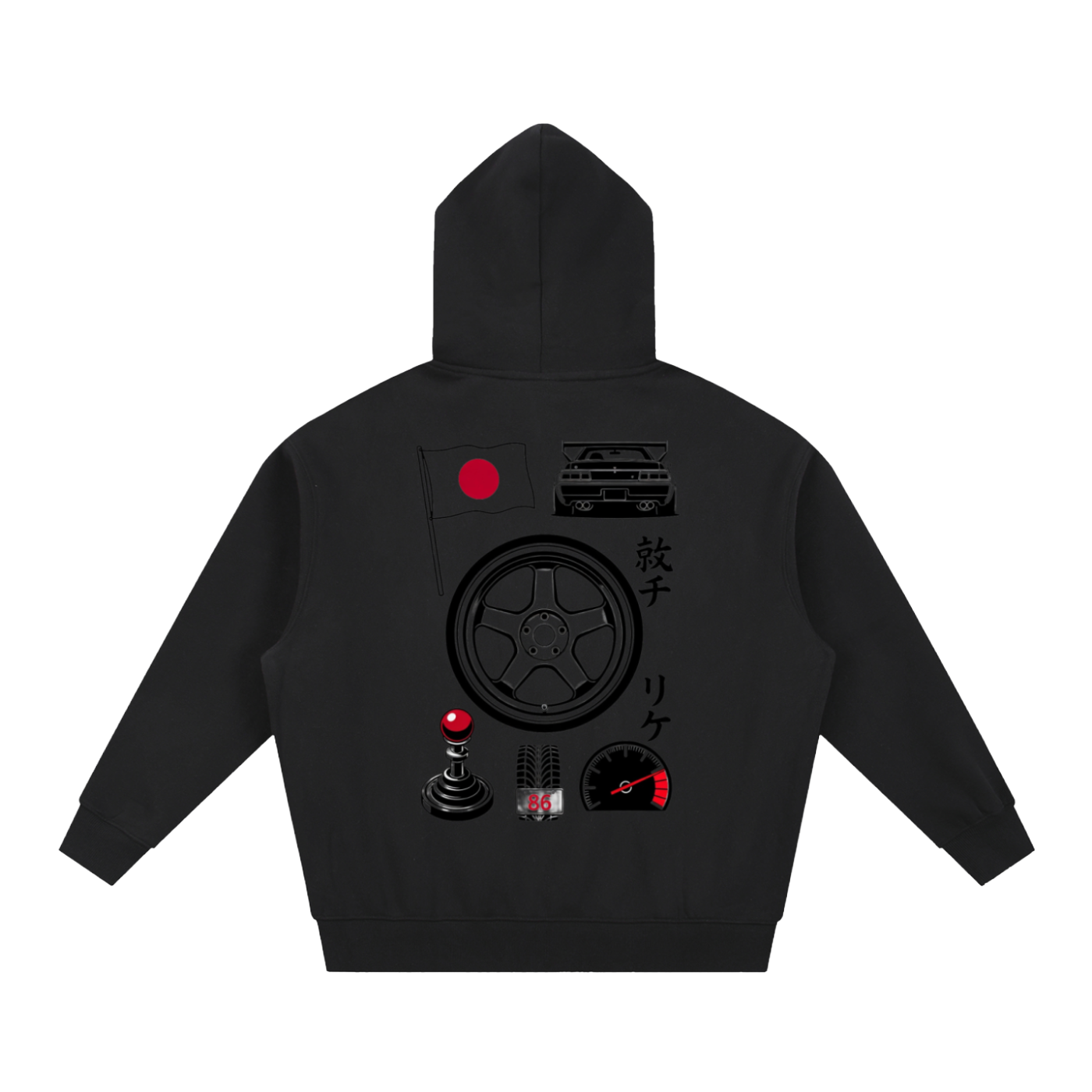 Jappu Patsu Boxy Hoodie Unisex