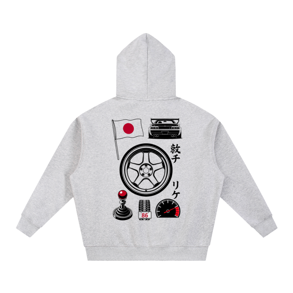 Jappu Patsu Boxy Hoodie Unisex