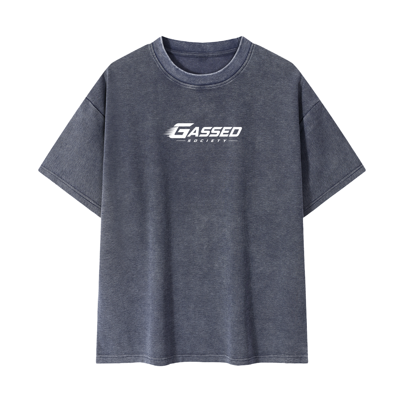 OEM Washed Waffle Knit T-Shirt