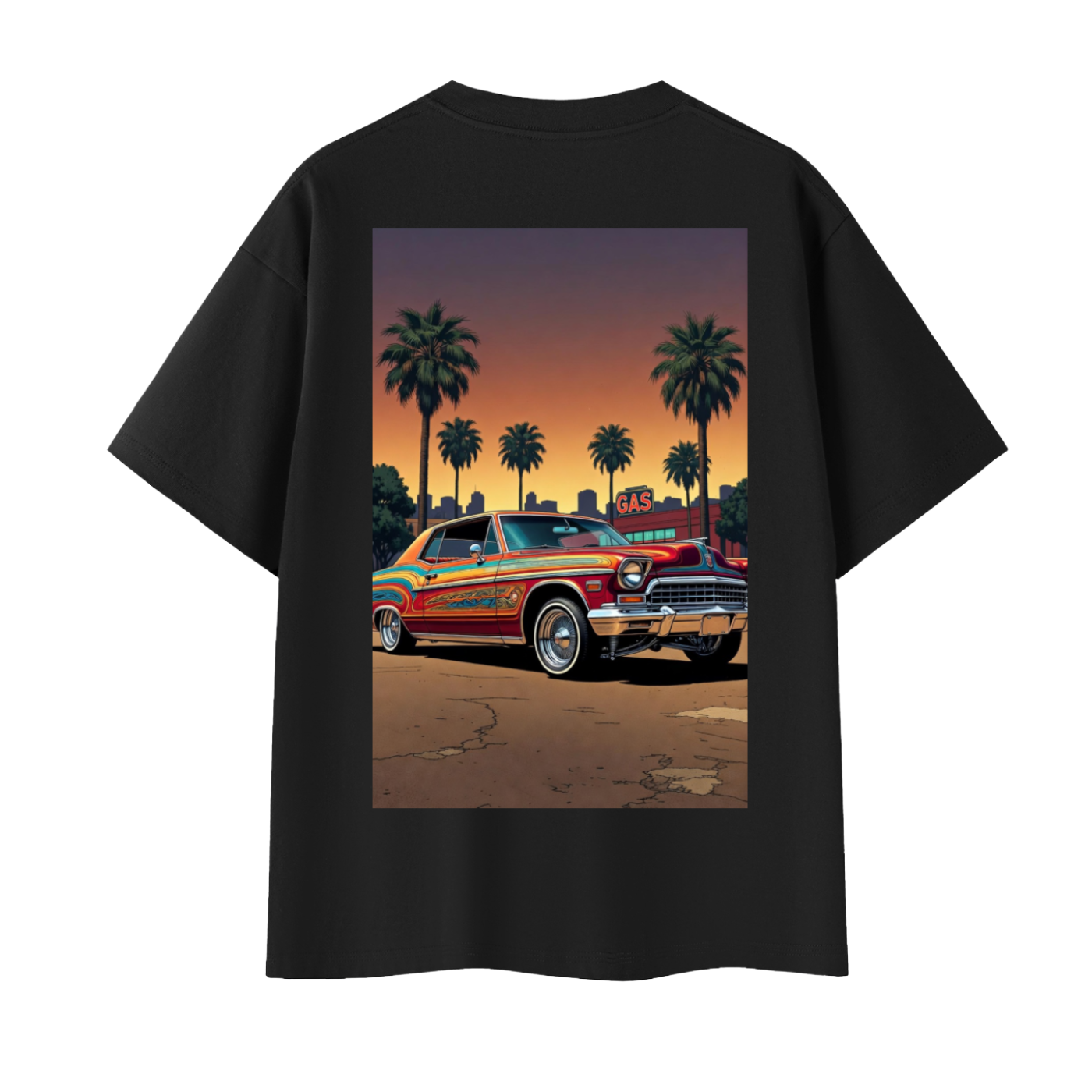 USA Gas Station Graphic Oversized Tee Unisex