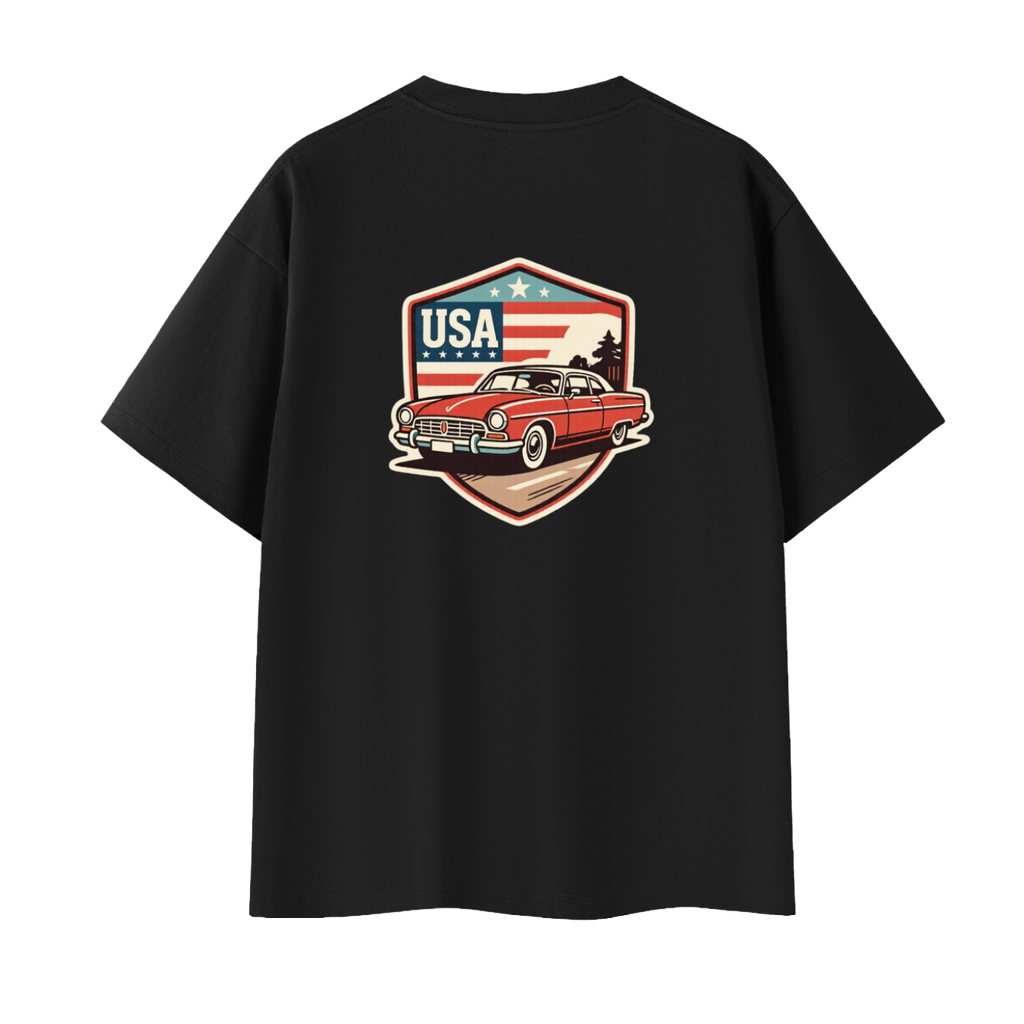 USA Crest Oversized Tee Unisex