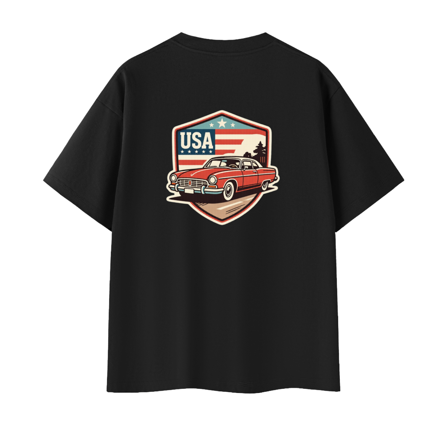 USA Crest Oversized Tee Unisex