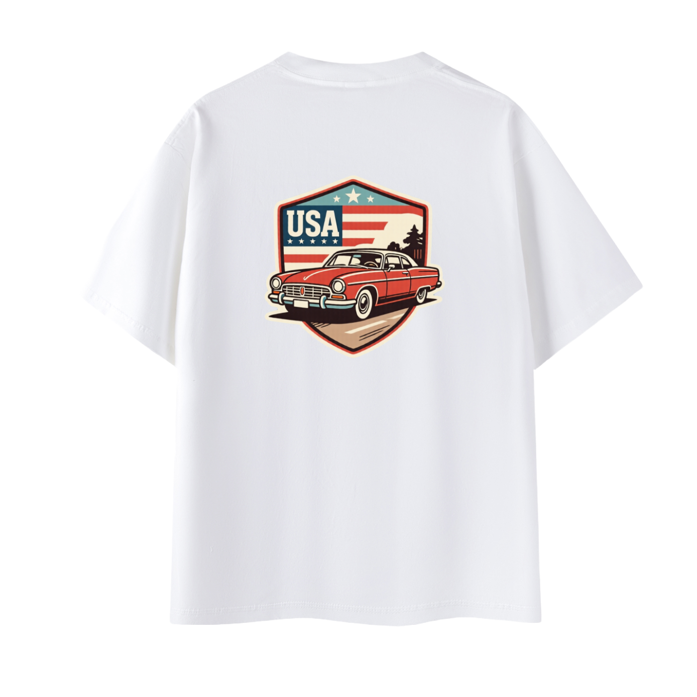 USA Crest Oversized Tee Unisex