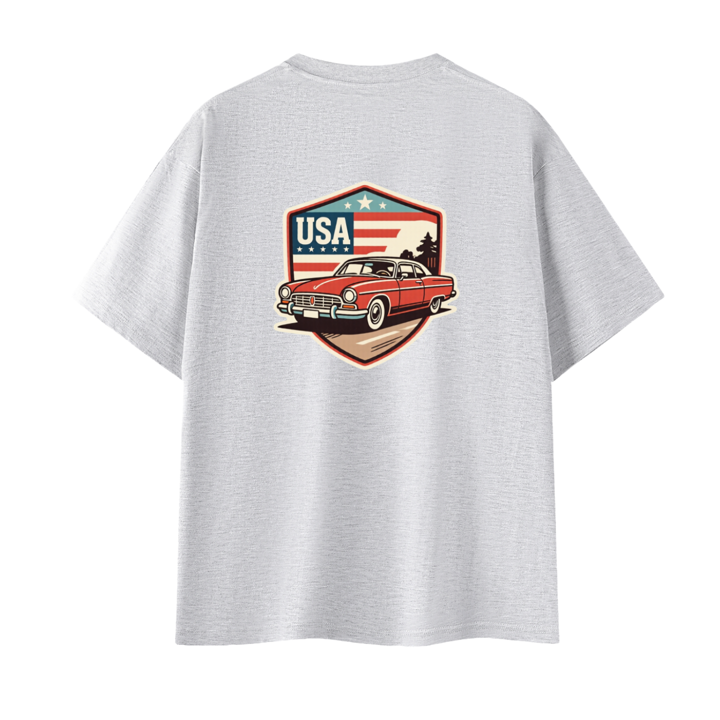 USA Crest Oversized Tee Unisex