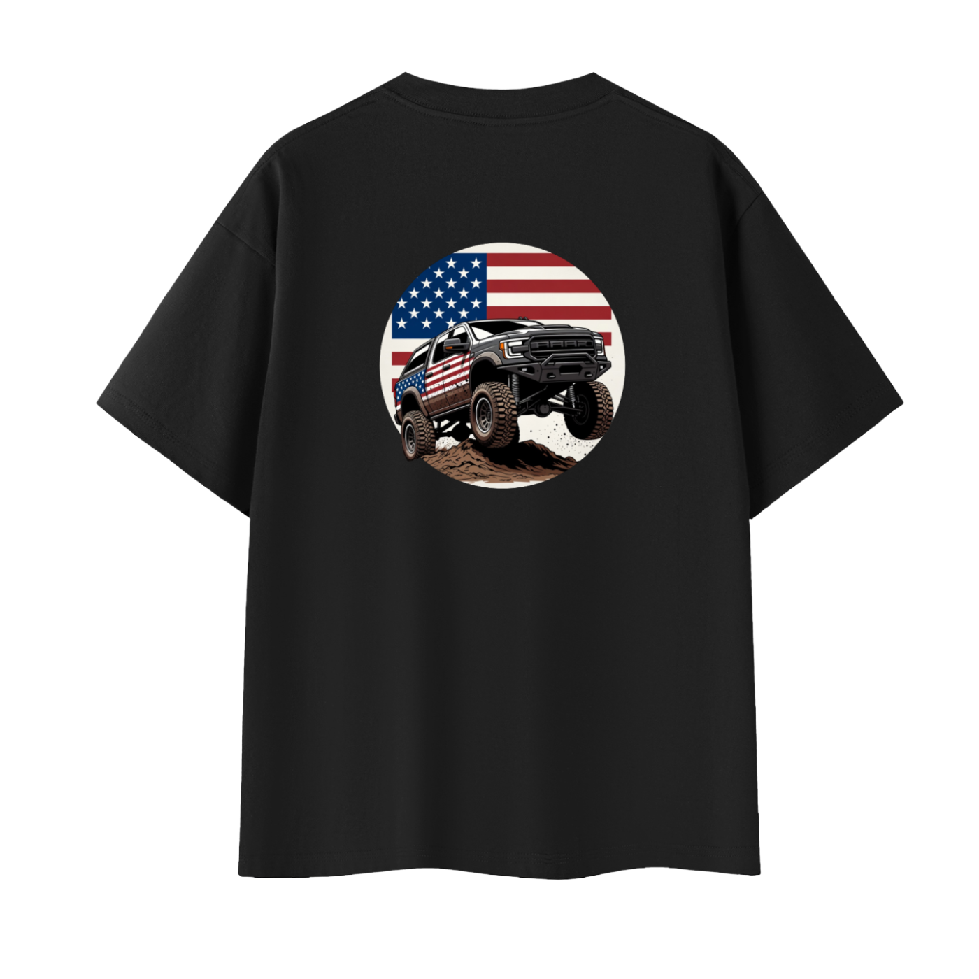 USA Monster Truck Oversized Tee Unisex