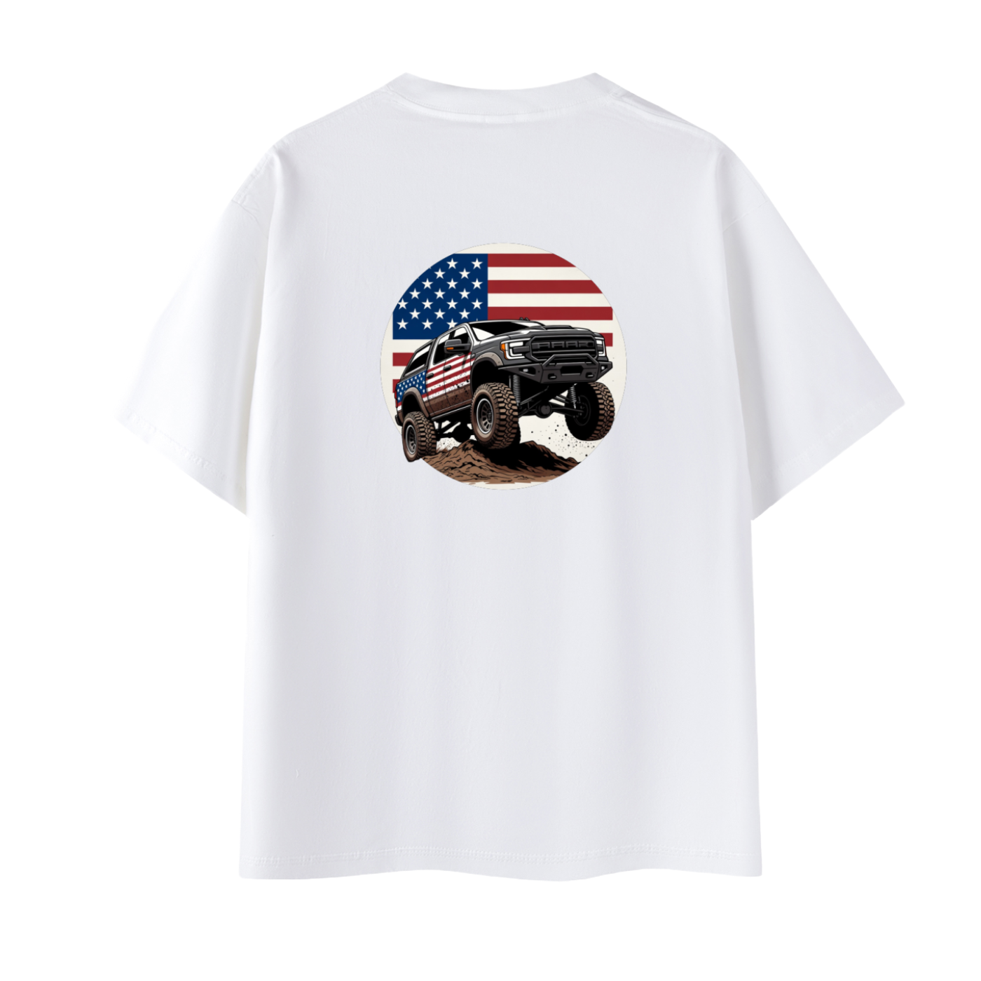USA Monster Truck Oversized Tee Unisex