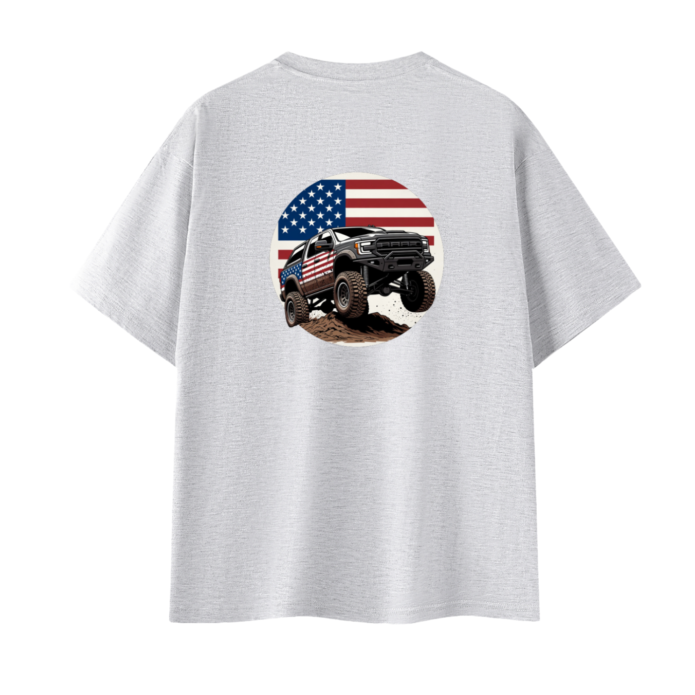 USA Monster Truck Oversized Tee Unisex