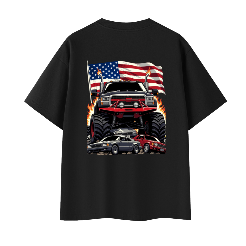 Lifted Monster Truck Oversized Tee Unisex