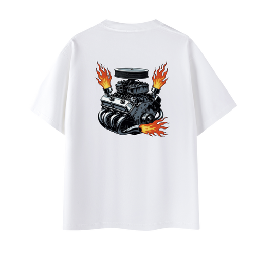 American V8 Block Oversized Tee Unisex