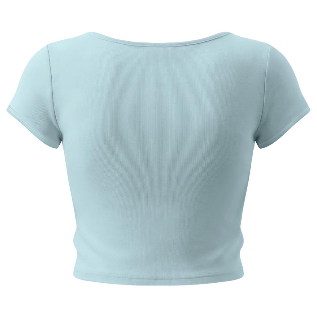 OEM Womens Essential Slim Cap Sleeve Crop T-Shirt
