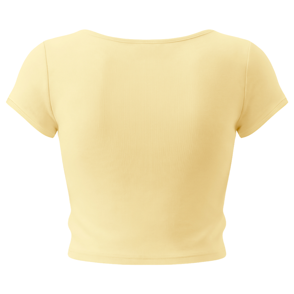 OEM Womens Essential Slim Cap Sleeve Crop T-Shirt