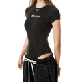 OEM Womens Essential Washed Crewneck Bodysuit