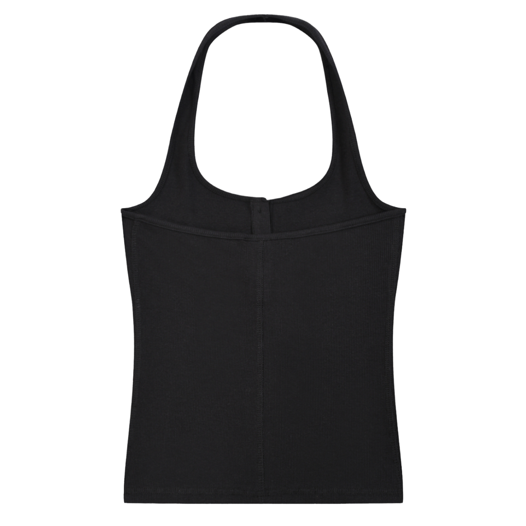 OEM Womens Essential Ribbed Henley Tank Top