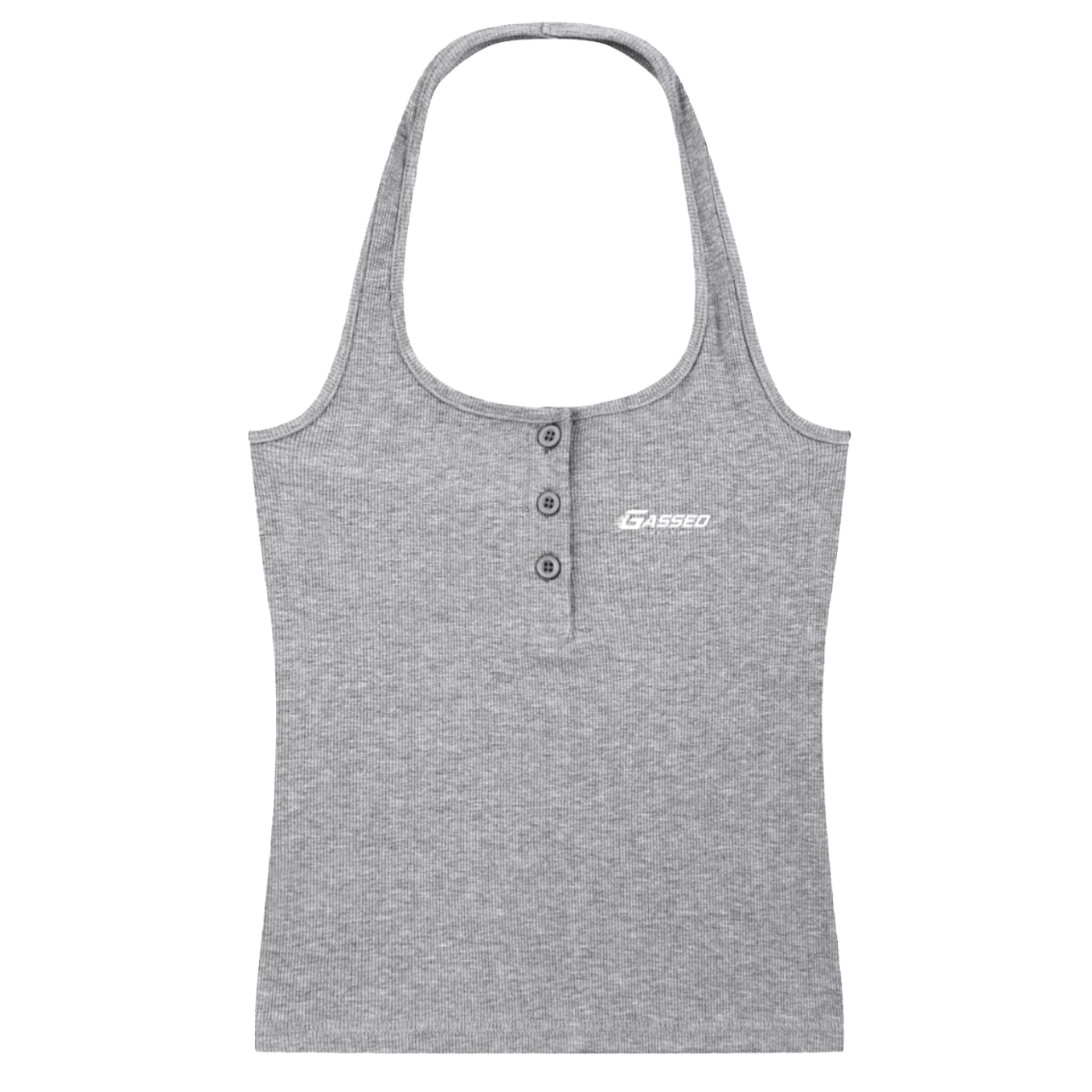 OEM Womens Essential Ribbed Henley Tank Top
