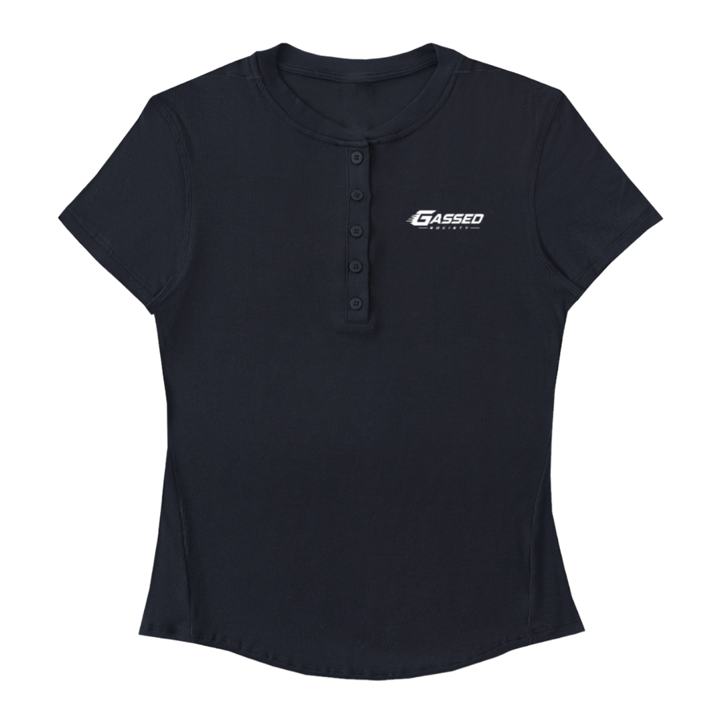 OEM Womens Essential Bodycon Henley Shirt