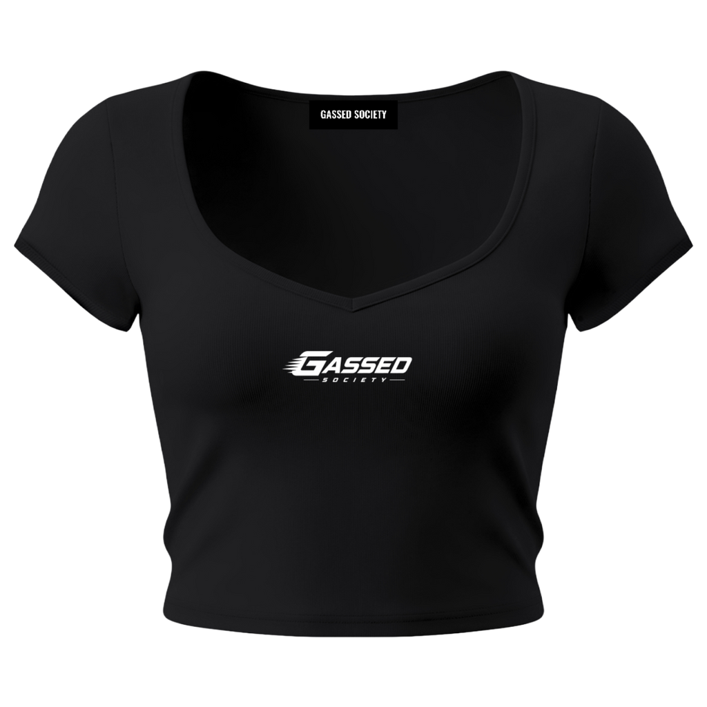 OEM Womens Essential Slim Cap Sleeve Crop T-Shirt