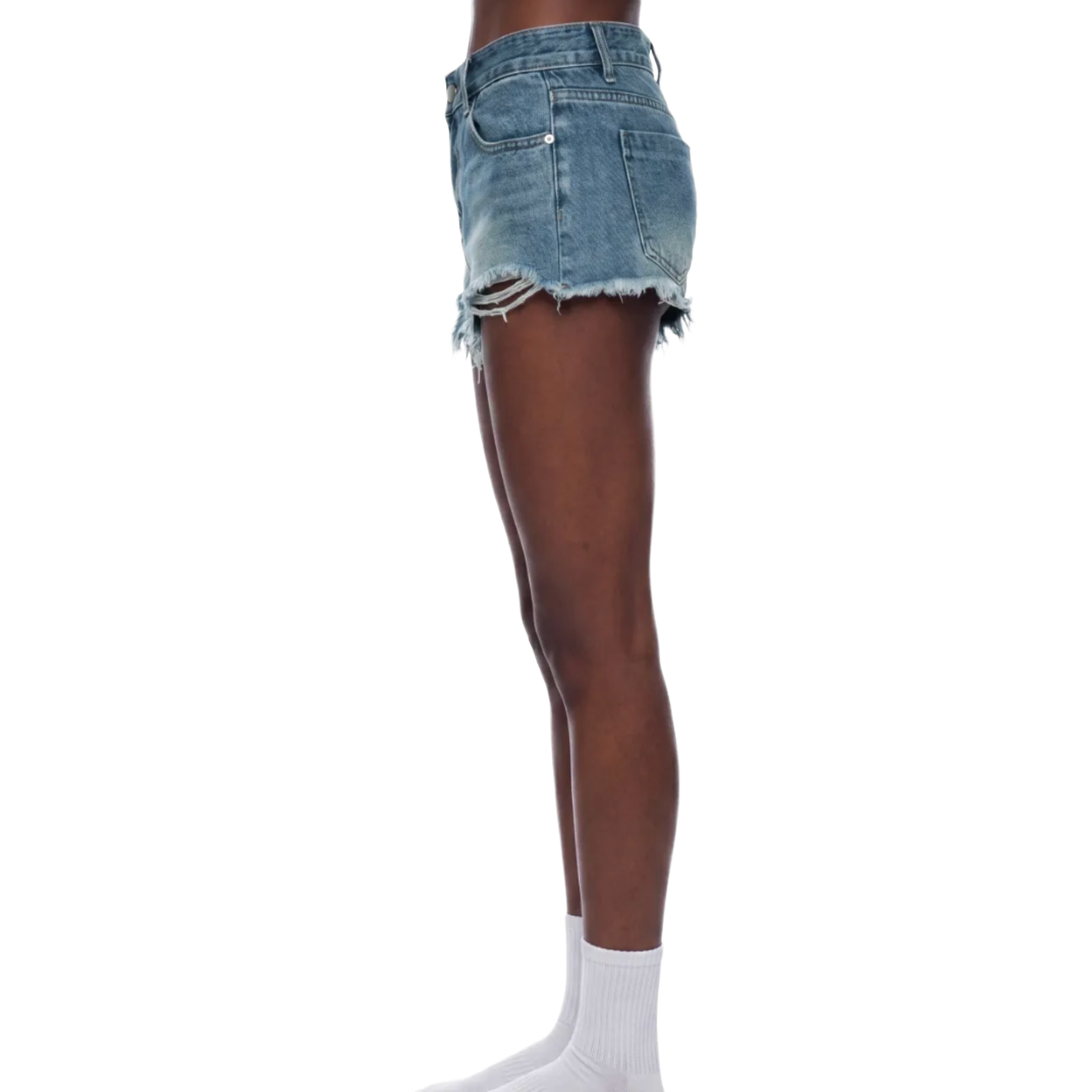 OEM Womens Wash Raw Hem Denim Shorts
