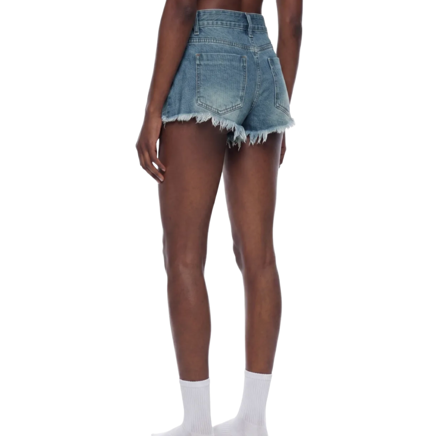 OEM Womens Wash Raw Hem Denim Shorts