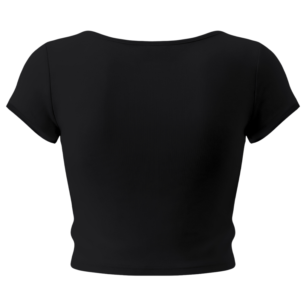 OEM Womens Essential Slim Cap Sleeve Crop T-Shirt