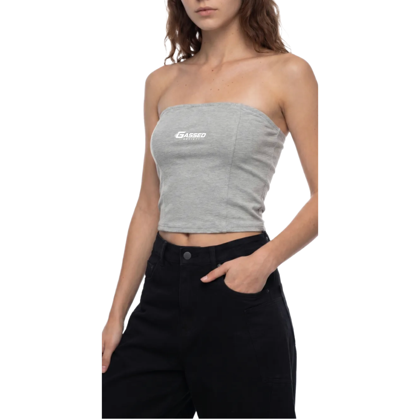 OEM Womens Essential Cropped Tube Top