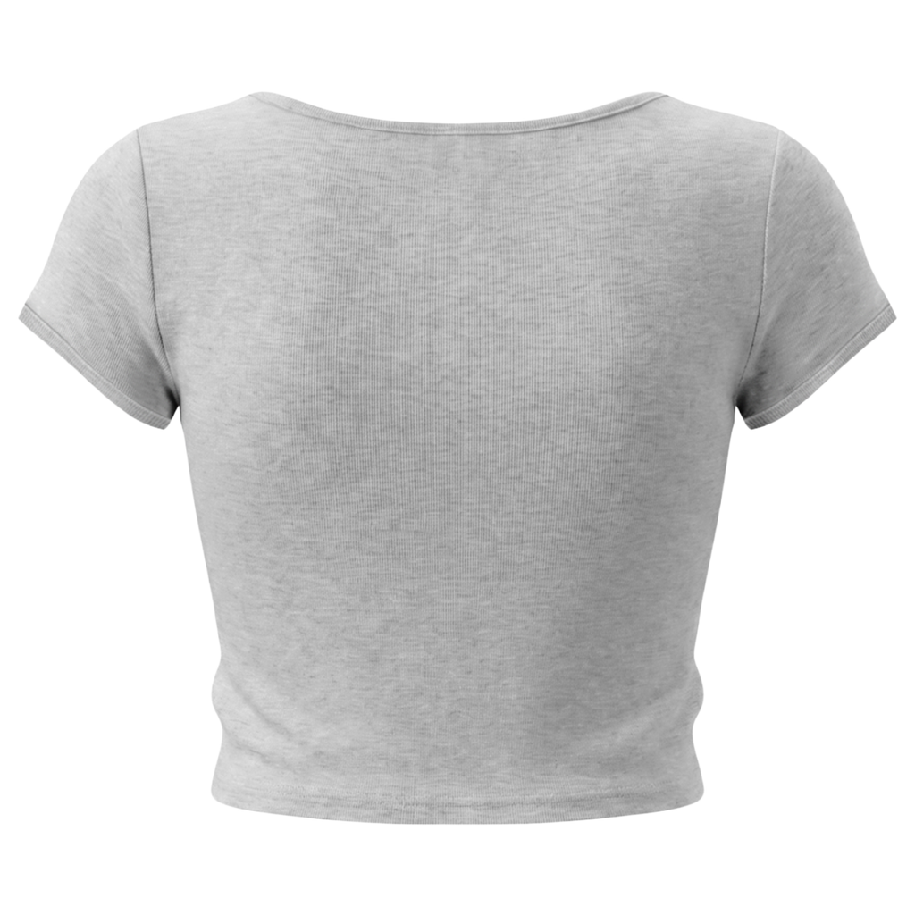 OEM Womens Essential Slim Cap Sleeve Crop T-Shirt