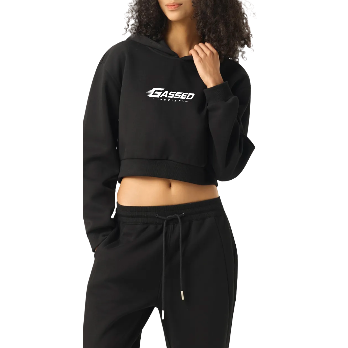 OEM Womens Essential Cropped Hoodie