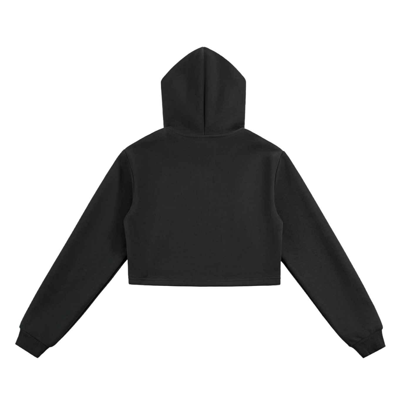 OEM Womens Essential Cropped Zip-Up Hoodie