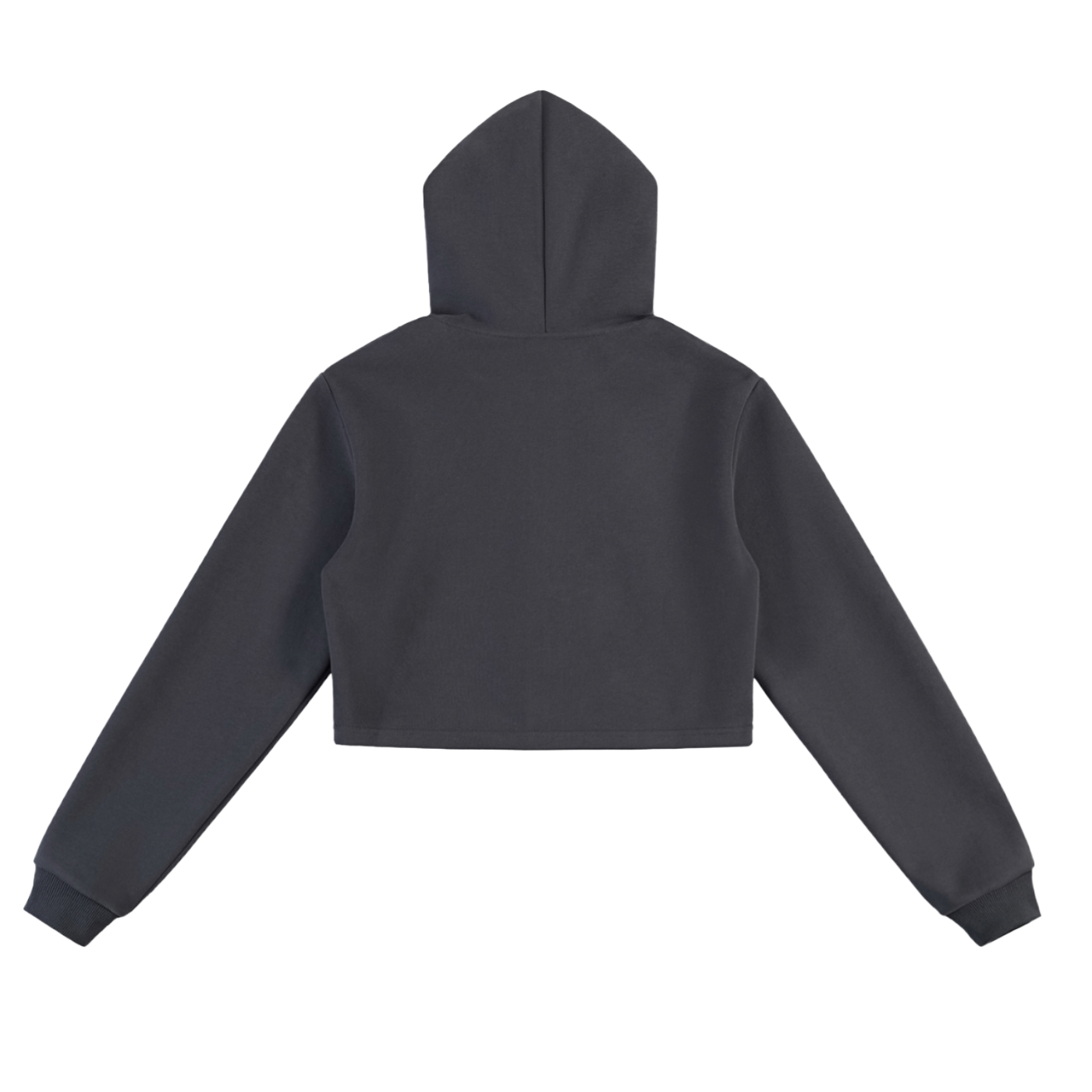 OEM Womens Essential Cropped Zip-Up Hoodie