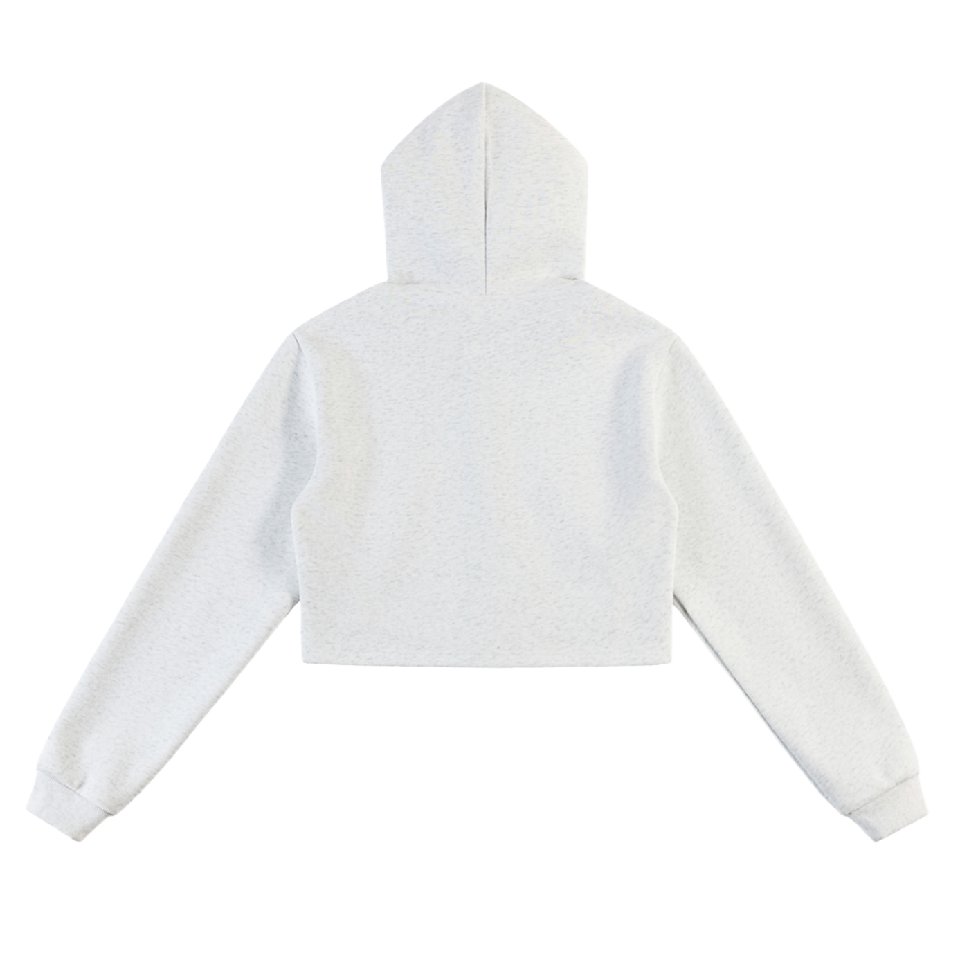 OEM Womens Essential Cropped Zip-Up Hoodie