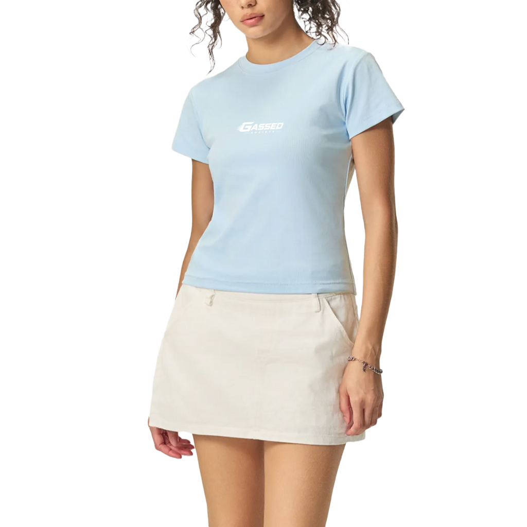 OEM Womens Essential Bodycon Crewneck T-shirt