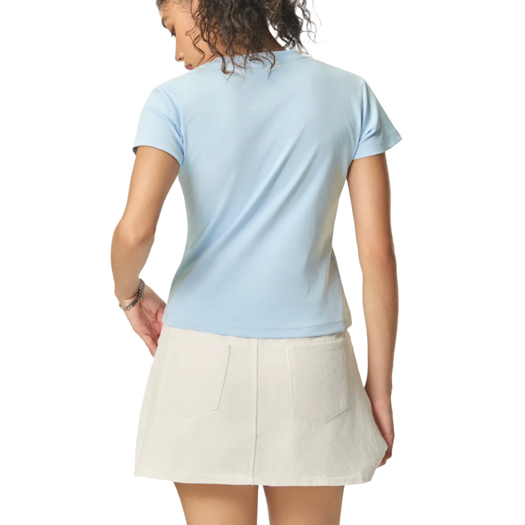 OEM Womens Essential Bodycon Crewneck T-shirt